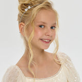 Choupette Bow Decorated Rhinestones Headband Silver