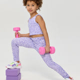 Sports Lilac Set, Top and Leggings, lilac