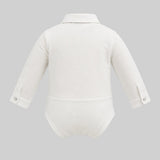 Choupette Smart Bodysuit With Maroon Bow-Tie