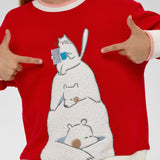 Choupette Red Decorated Sweater