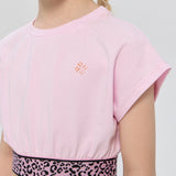 CropPolyesterd Sports Top, Pink(104)