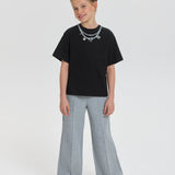 Choupette Neckless Decorated T-Shirt