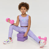 Sports Lilac Set, Top and Leggings, lilac