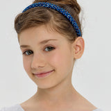 Choupette Blue Glitter Rhinestones Headband