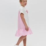 Dress,white and pink(86)