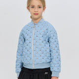 Choupette Blue Denim Bomber Jacket