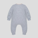 Choupette Grey Warm Overall With Teddy Applique