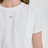 Choupette 3D Flower Asymmetry T-Shirt