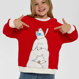 Choupette Red Decorated Sweater