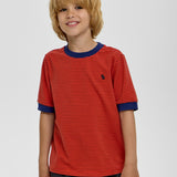 Choupette Red-Blue Stripe T Shirt