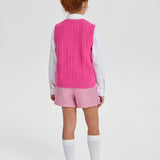 Choupette Smart Knitted Vest With Crystals