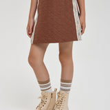 Choupette Chocolate Quilted Skirt