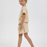 Choupette Pear Decorated Knitted Summer Set (T-Shirt And Skirt)