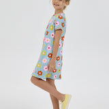 Choupette Sequins Flowers Decorated Dress