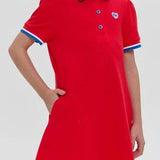 Polo dress, red(104)