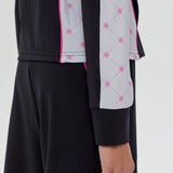 Choupette Girls Black Color-Block Dri-Fit Tracksuit