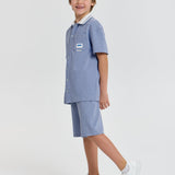 Choupette Smart Summer Textured Set (Shirt And Shorts)