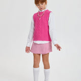 Choupette Smart Knitted Vest With Crystals