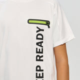 Sports T-shirt with Print, White(122)
