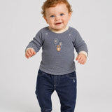 Choupette Stripe Teddy Cotton Sweatshirt