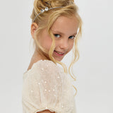 Choupette Bow Decorated Rhinestones Headband Silver