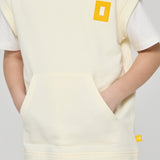 Short Sleeves Hoodie, sandy(86)