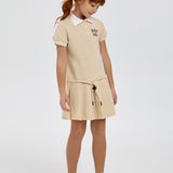 Choupette Elegant Knitted Polo Dress