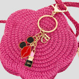 Choupette Small Purse Flower With Keychain Charm