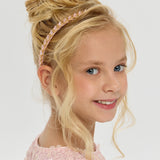 Choupette Pink And Golden Chain Designed Headband