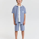 Choupette Smart Summer Textured Set (Shirt And Shorts)
