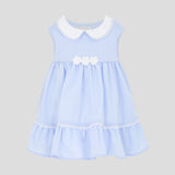 Smart set( overall and bonnet),white blue(56)