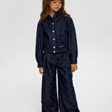 Choupette Navy Denim Bomber Jacket