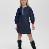 Choupette Elegant Denim Dress