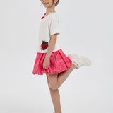 Choupette Beautiful Strawberry Set (Decorated Top And Balloon Skirt)