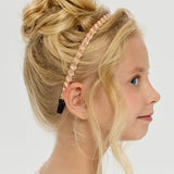 Choupette Pink And Golden Chain Designed Headband