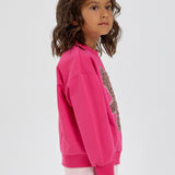 Choupette Bear Sequence Applique Decorated Sweatshirt