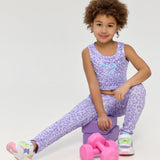 Sports Lilac Set, Top and Leggings, lilac