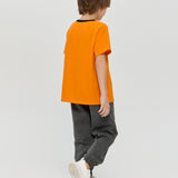 Sports T-shirt with Graphic Print, Orange(104)