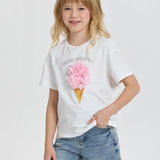 Choupette 3D Decorated Ice Cream T-Shirt