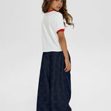 Choupette Navy Denim Trousers