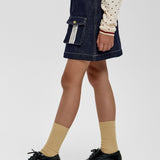 Choupette Blue Mini Denim Skirt