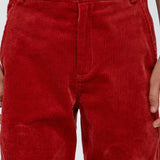 Choupette Red Corduroy Trousers