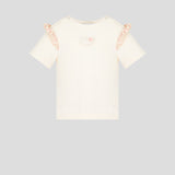 Choupette Milky T-Shirt With Floral Frills