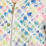 Embroidered Denim Jacket, pink(98)