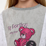 Choupette Grey Printed Teddy Sweatshirt