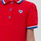 Polo dress, red(104)