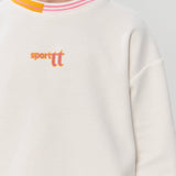 Sports Sweatshirt, White(104)