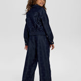 Choupette Navy Denim Bomber Jacket