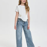 Choupette 3D Flower Asymmetry T-Shirt