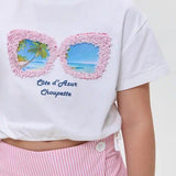 T-shirt, blue stripe (86)